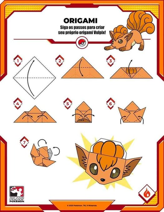 Printable Pokemon Origami