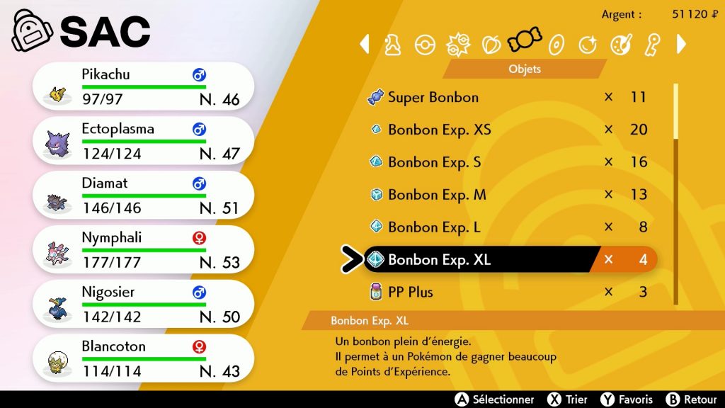 bonbon exp