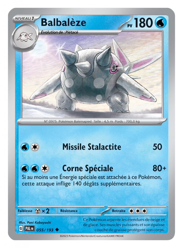 JCC Pokémon : SV02 Évolutions à Paldea Balbalèze