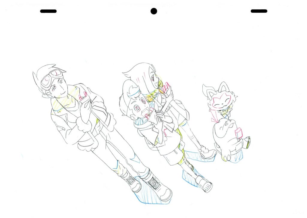 Croquis de production de l’animé Pokémon : Les Horizons !