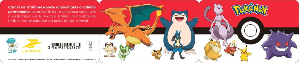 Nouveaux timbres Pokémon 