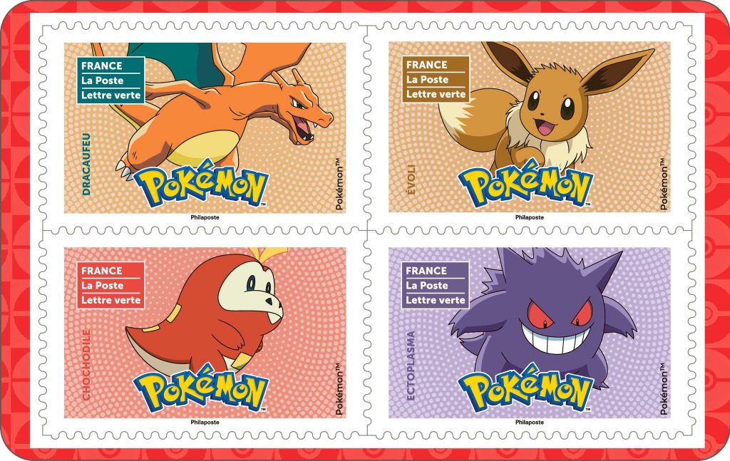 Nouveaux timbres Pokémon 