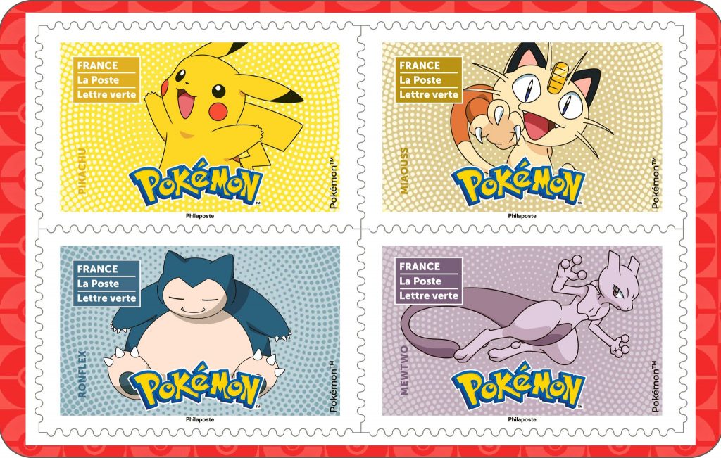 Nouveaux timbres Pokémon 