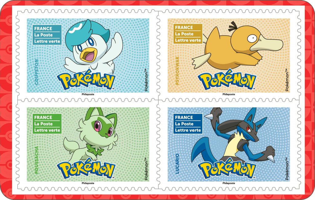 Nouveaux timbres Pokémon 