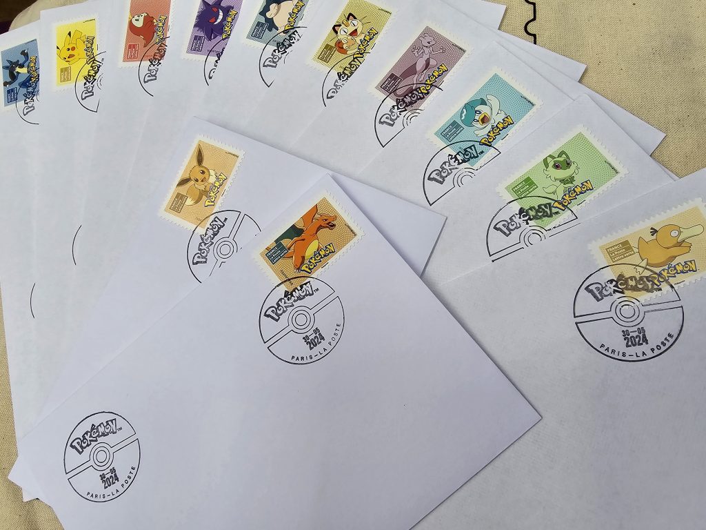 Le nouveau carnet de timbres Pokémon