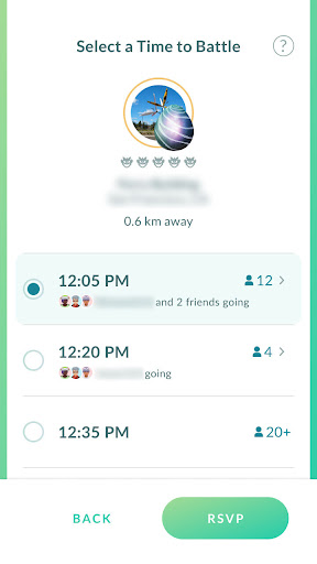 Pokémon GO : le planificateur de participations