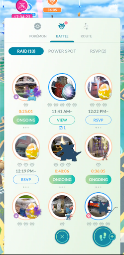 Pokémon GO : le planificateur de participations