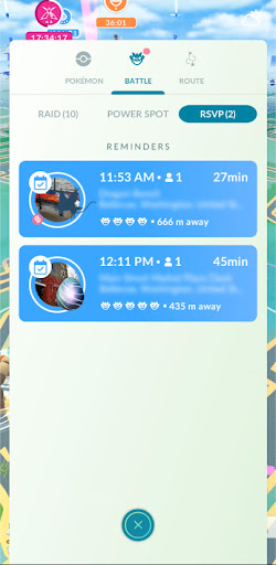 Pokémon GO : le planificateur de participations